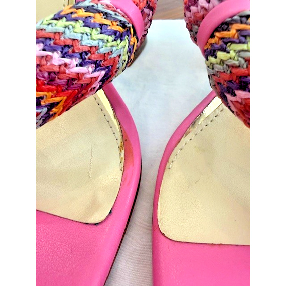 Jessica Simpson Womens Olimpio Block Heel Thong Sandal Blush Pink Multi SZ 7 - Picture 7 of 16